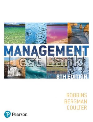 Management Australia 8th Edition Robbins Test Bank