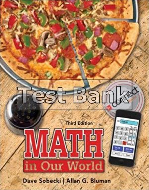 Math in Our World 3rd Edition Sobecki Test Bank