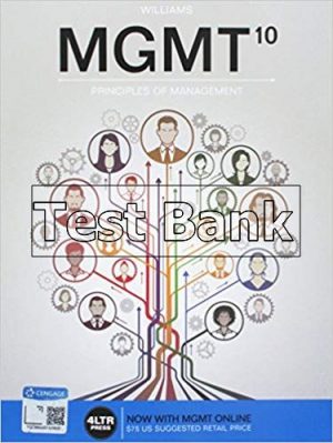 MGMT 10th Edition Williams Test Bank
