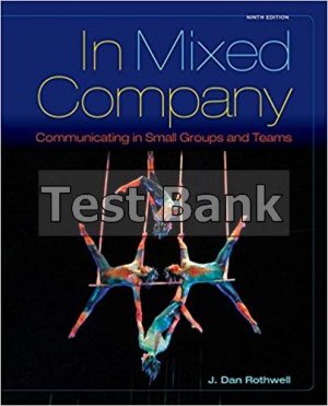 Mixed Company Communicating in Small Groups 9th Edition Rothwell Test Bank