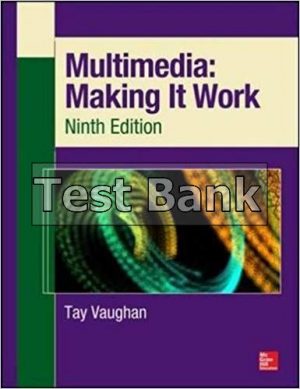Multimedia Making It Work 9th Edition Vaughan Test Bank