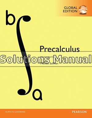 Precalculus Global 10th Edition Sullivan Solutions Manual