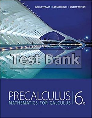 Precalculus Mathematics for Calculus 6th Edition Stewart Test Bank