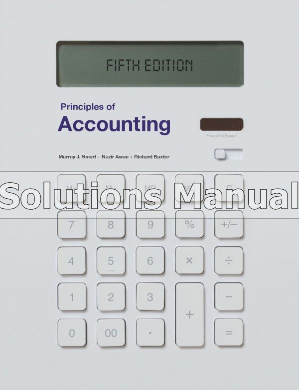 Principles of Accounting 5th Edition Smart Solutions Manual