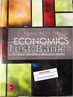 Principles of Economics 7th Edition Frank Test Bank