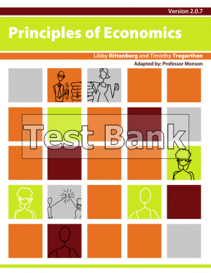 Principles of Economics v2.0 1st Edition Rittenberg Test Bank