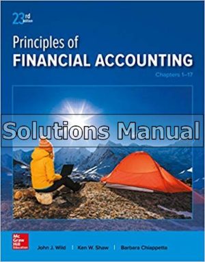 Principles of Financial Accounting Chapters 1 17 23rd Edition Wild Solutions Manual