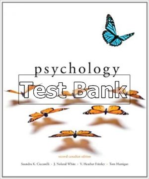 Psychology Canadian 2nd Edition Ciccarelli Test Bank