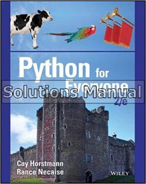 Python for Everyone 2nd Edition Horstmann Solutions Manual
