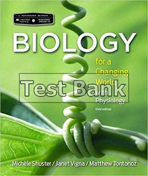 Scientific American Biology for a Changing World with Core Physiology 3rd Edition Shuster Test Bank