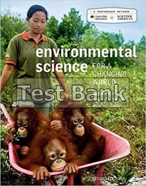 Scientific American Environmental Science For A Changing World 2nd Edition Karr Test Bank