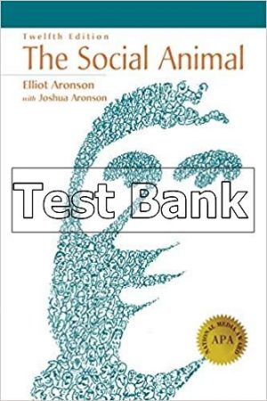 Social Animal 14th Edition Aronson Test Bank