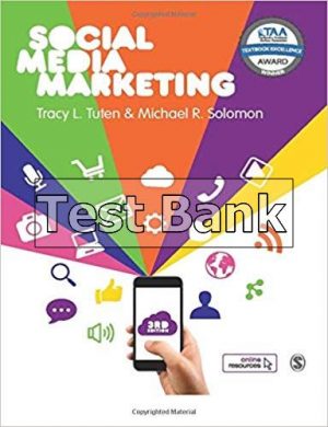 Social Media Marketing 3rd Edition Tuten Test Bank