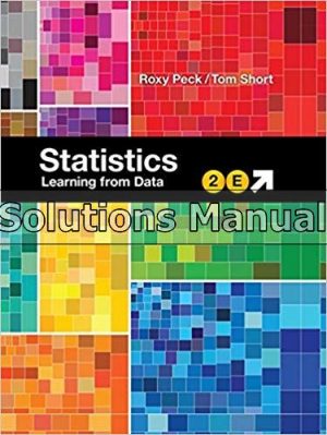 Statistics Learning from Data 2nd Edition Peck Solutions Manual