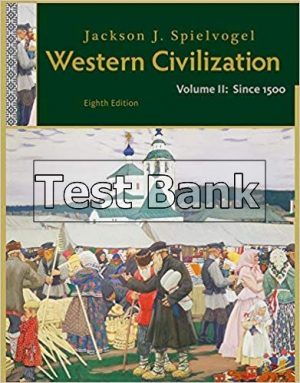 Western Civilization Volume II Since 1500 8th Edition Spielvogel Test Bank