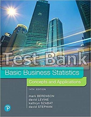 Basic Business Statistics 14th Edition Berenson Test Bank