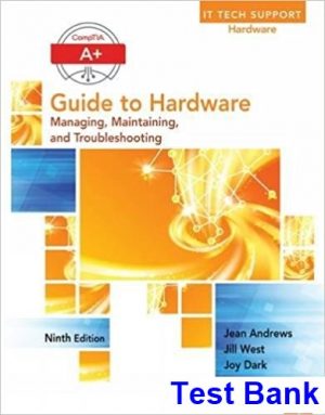 A+ Guide to Hardware 9th Edition Andrews Test Bank
