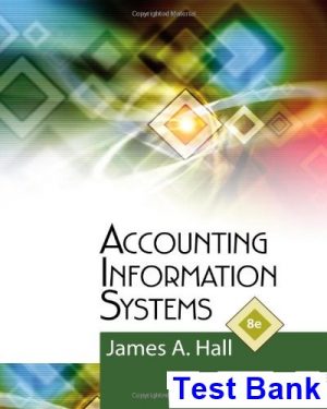 Accounting Information Systems 8th Edition Hall Test Bank