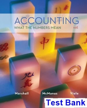 Accounting What the Numbers Mean 10th Edition Marshall Test Bank