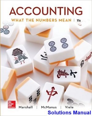 Accounting What the Numbers Mean 11th Edition Marshall Solutions Manual