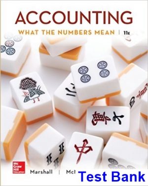 Accounting What the Numbers Mean 11th Edition Marshall Test Bank