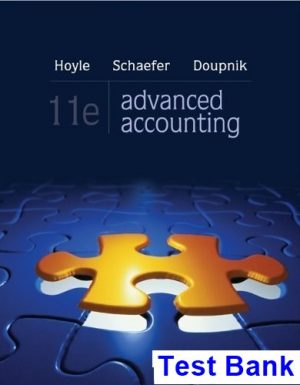 Advanced Accounting 11th Edition Hoyle Test Bank