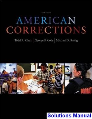 American Corrections 10th Edition Clear Solutions Manual