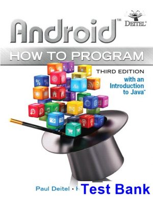 Android How to Program 3rd Edition Deitel Test Bank