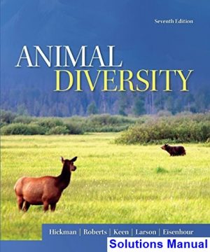Animal Diversity 7th Edition Hickman Solutions Manual