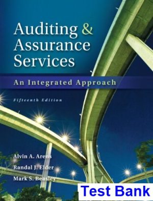 Auditing and Assurance Services 15th Edition Arens Test Bank