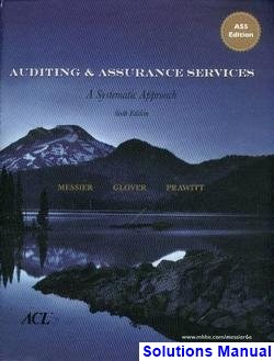 Auditing and Assurance Services 6th Edition Louwers Solutions Manual
