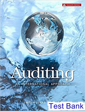 Auditing Canadian 7th Edition Smieliauskas Test Bank