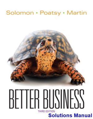 Better Business 3rd Edition Solomon Solutions Manual