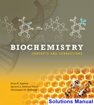 Biochemistry Concepts and Connections 1st Edition Appling Solutions Manual