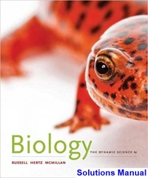 Biology The Dynamic Science 4th Edition Russell Solutions Manual
