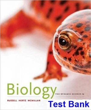 Biology The Dynamic Science 4th Edition Russell Test Bank