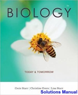 Biology Today and Tomorrow with Physiology 5th Edition Starr Solutions Manual