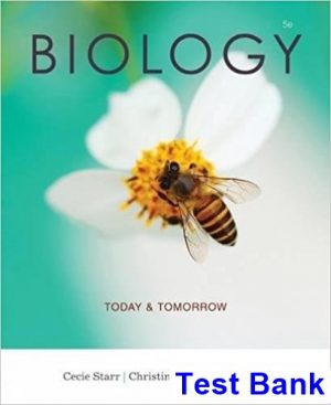 Biology Today and Tomorrow with Physiology 5th Edition Starr Test Bank