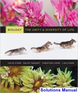 Biology The Unity and Diversity of Life 13th Edition Starr Solutions Manual