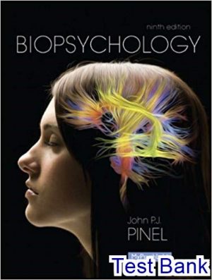 Biopsychology 9th Edition Pinel Test Bank