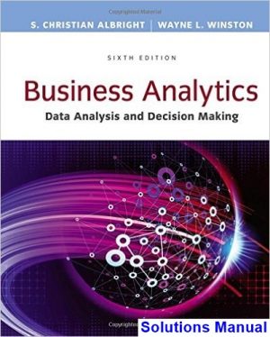 Business Analytics Data Analysis and Decision Making 6th Edition Albright Solutions Manual