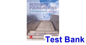 Business Foundations A Changing World 11th Edition Ferrell Test Bank