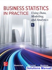 Business Statistics in Practice 8th Edition Bowerman Solutions Manual