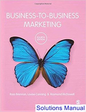 Business to Business Marketing 4th Edition Brennan Solutions Manual