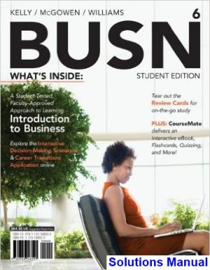 BUSN 6 6th Edition Kelly Solutions Manual