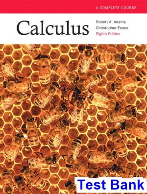 Calculus A Complete Course Canadian 8th Edition Adams Test Bank
