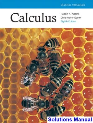 Calculus Several Variables Canadian 8th Edition Adams Solutions Manual