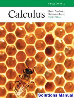 Calculus Single Variable Canadian 8th Edition Adams Solutions Manual