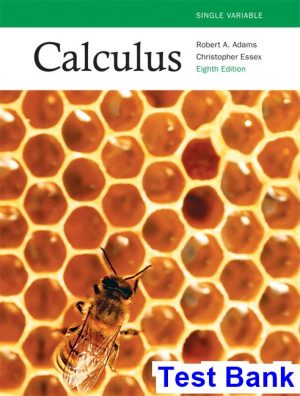 Calculus Single Variable Canadian 8th Edition Adams Test Bank