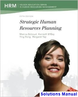 CDN ED Strategic Human Resources Planning 5th Edition Belcourt Solutions Manual
